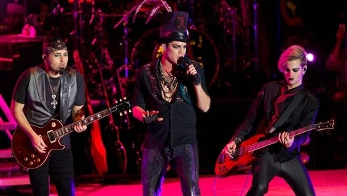 Adam Lambert and band at 